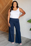 Magic Wide Leg Pants in Navy - Maple Row Boutique 