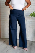 Magic Wide Leg Pants in Navy - Maple Row Boutique 