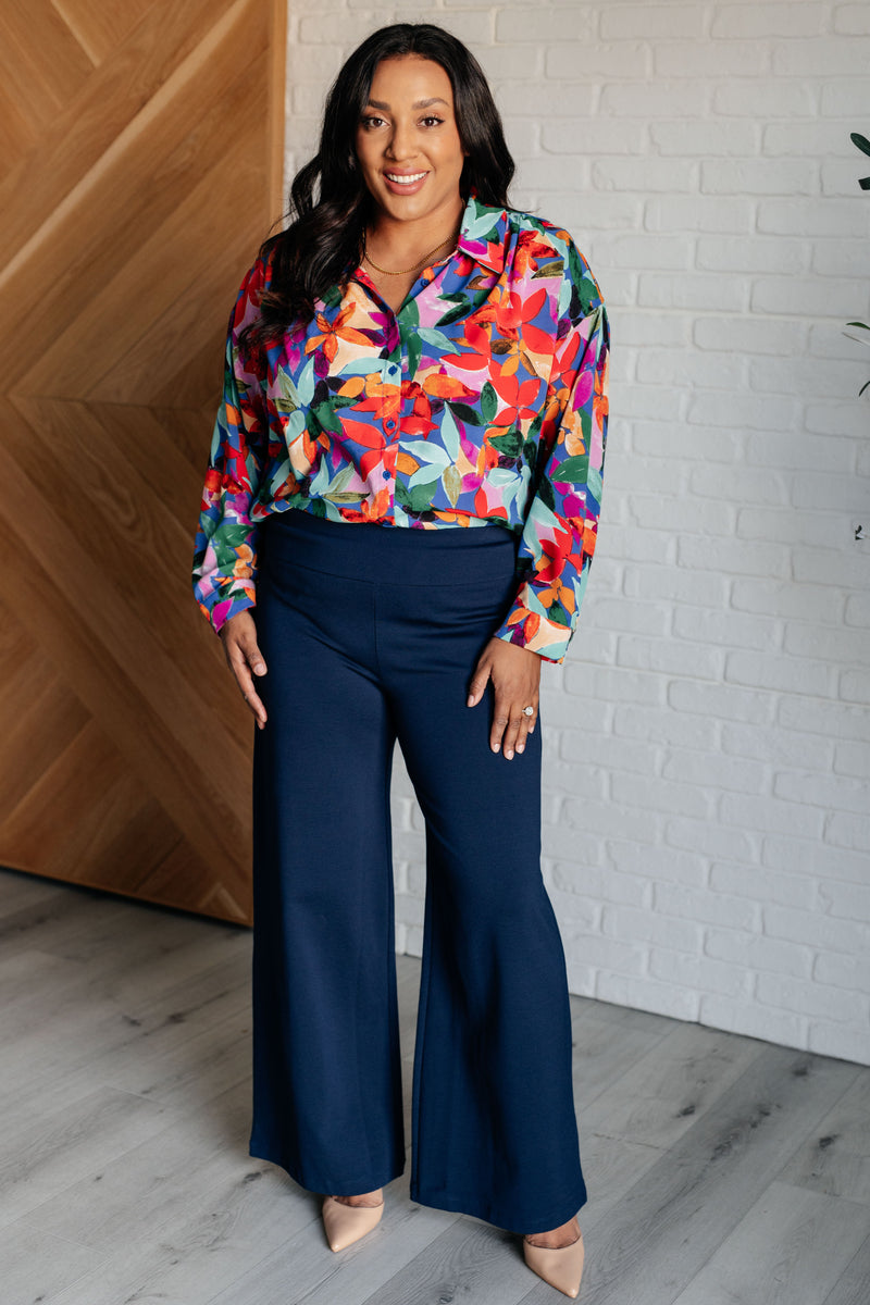 Make Like a Tree and Leaf Button Up Blouse - Maple Row Boutique 