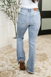 Marlena High Rise Shield Pocket Flare Jeans - Maple Row Boutique