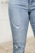 Marlena High Rise Shield Pocket Flare Jeans - Maple Row Boutique