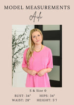 Take It Easy Slouchy Tee in Hot Pink - Maple Row Boutique