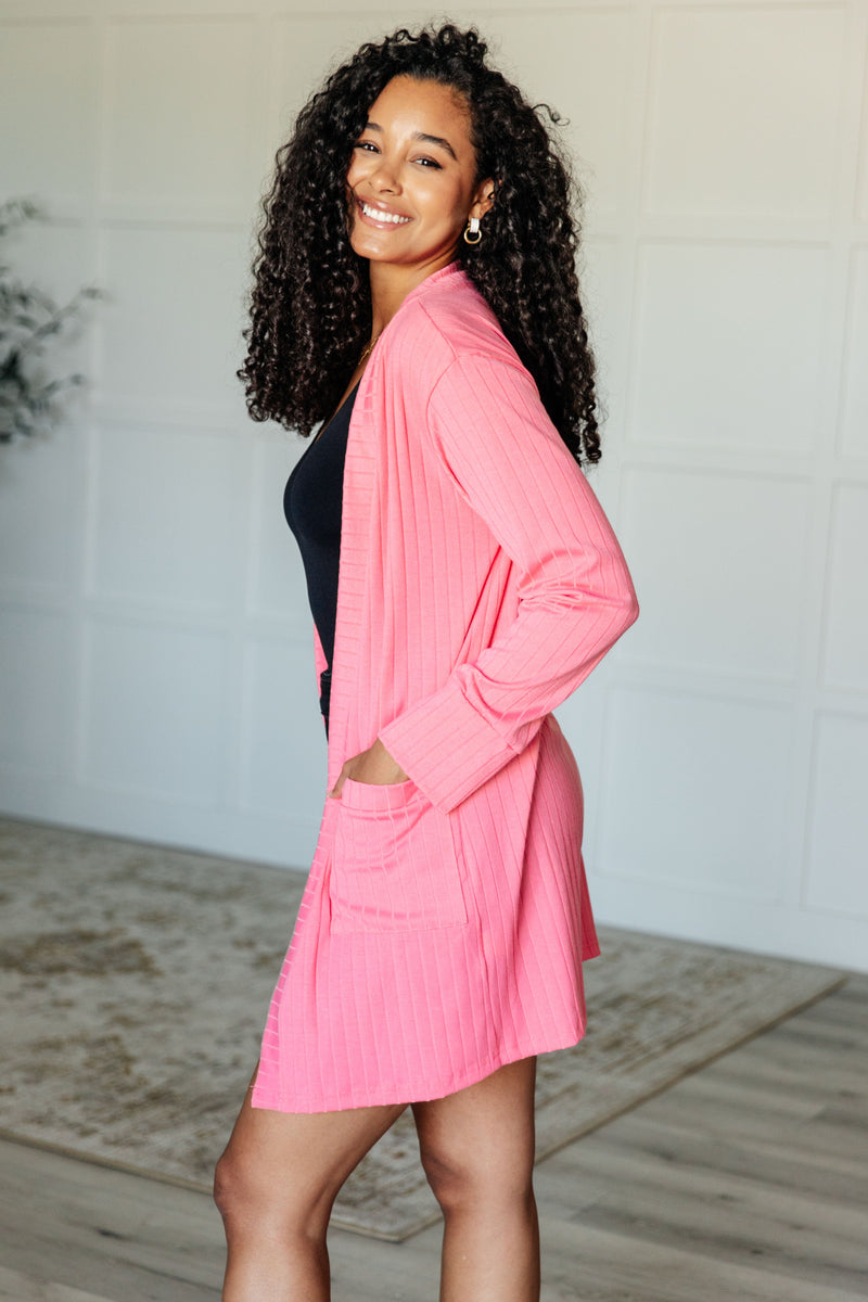 Modern Idealist Open Front Cardigan - Maple Row Boutique 