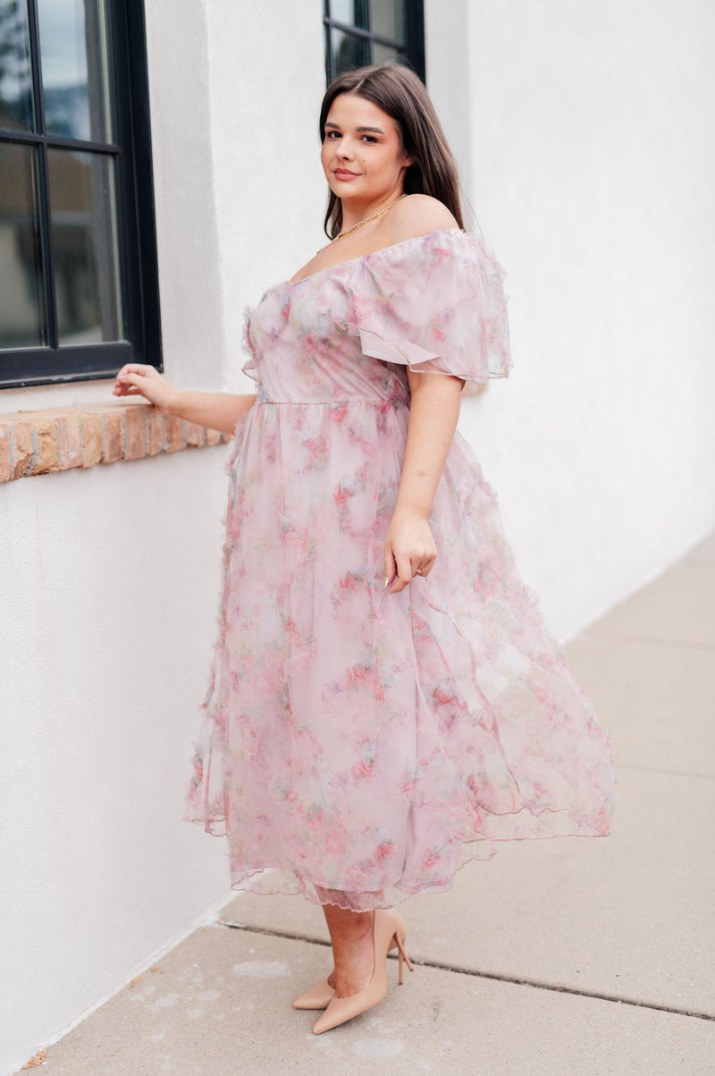 My Little Songbird Fluttersleeve Dress - Maple Row Boutique