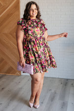 Name it and Claim It Floral Dress - Maple Row Boutique
