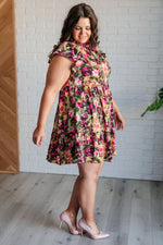 Name it and Claim It Floral Dress - Maple Row Boutique