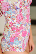 Naples Floral Ruched Swimsuit - Maple Row Boutique