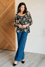 New Beginnings Square Neck Blouse - Maple Row Boutique 