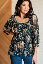 New Beginnings Square Neck Blouse - Maple Row Boutique 