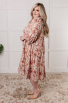 Next to You Balloon Sleeve Floral Dress - Maple Row Boutique 