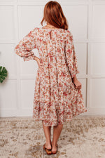 Next to You Balloon Sleeve Floral Dress - Maple Row Boutique 