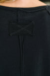Nice to Each Other Raglan Sleeve Top in Black - Maple Row Boutique