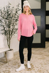 Nice to Each Other Raglan Sleeve Top in Fuchsia - Maple Row Boutique