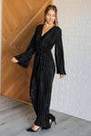 Night Out Plisse Jumpsuit - Maple Row Boutique 