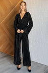Night Out Plisse Jumpsuit - Maple Row Boutique 