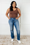 Nivea Vintage Wash Thermal Straight Jeans - Maple Row Boutique