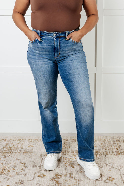 Nivea Vintage Wash Thermal Straight Jeans - Maple Row Boutique