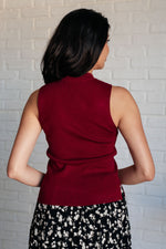 No Excuses Mock Neck Tank - Maple Row Boutique 
