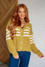 On Top of the World Striped Cardigan - Maple Row Boutique 