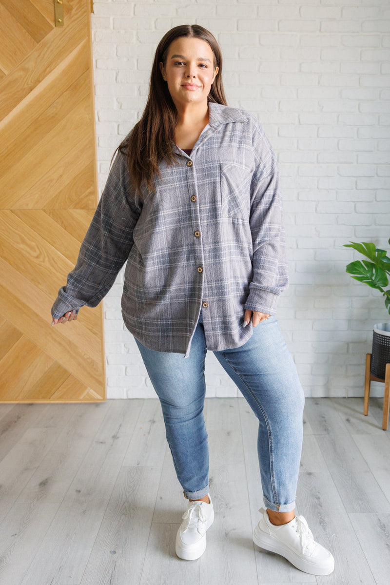 Out of the Way Plaid Button Up - Maple Row Boutique 