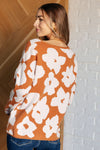 Patches of Flowers Floral Sweater - Maple Row Boutique 