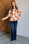 Patches of Flowers Floral Sweater - Maple Row Boutique 