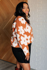 Patches of Flowers Floral Sweater - Maple Row Boutique 