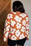 Patches of Flowers Floral Sweater - Maple Row Boutique 