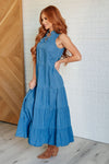 Perfect Choice Denim Maxi Dress - Maple Row Boutique 
