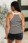 Perfect Conditions Striped Halter Tank - Maple Row Boutique