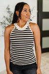 Perfect Conditions Striped Halter Tank - Maple Row Boutique