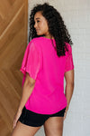 Pink and Perfect Ruffle Sleeve Top - Maple Row Boutique