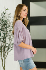 Pleasantly Perfect Bubble Sleeve Peasant Blouse - Maple Row Boutique