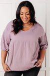 Pleasantly Perfect Bubble Sleeve Peasant Blouse - Maple Row Boutique