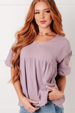 Pleasantly Perfect Bubble Sleeve Peasant Blouse - Maple Row Boutique