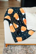 PREORDER: Halloween Fleece Blanket in Jumbo Candies - Maple Row Boutique 