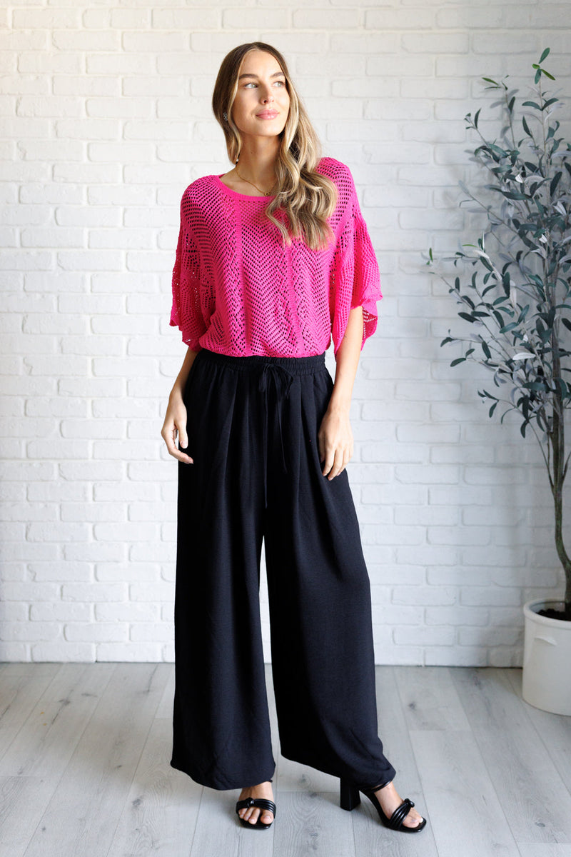 Rather Eventful Open Knit Top - Maple Row Boutique