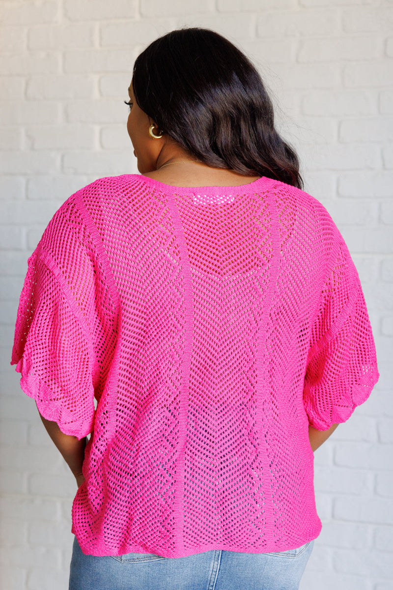 Rather Eventful Open Knit Top - Maple Row Boutique
