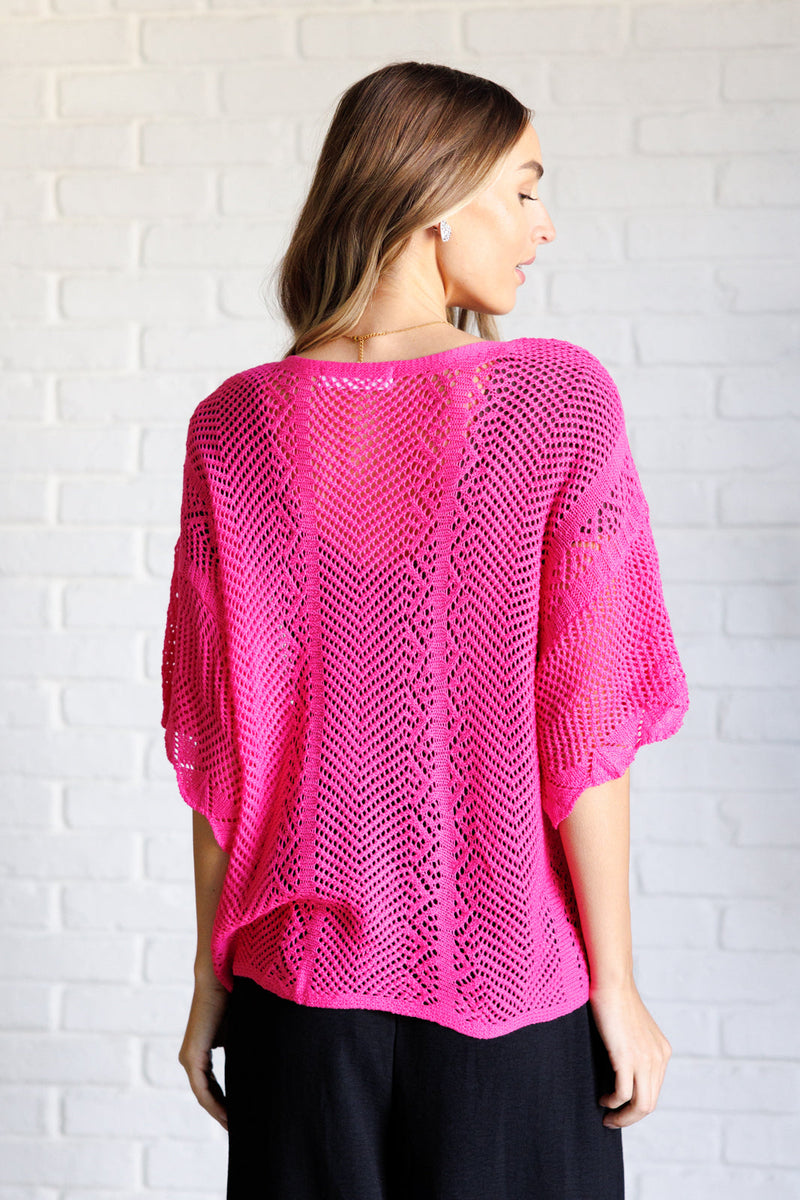 Rather Eventful Open Knit Top - Maple Row Boutique