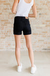 Reagan High Rise Button Fly Trouser Shorts - Maple Row Boutique