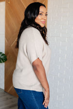 Relaxing Away Dolman Sleeve Knit Top in Taupe - Maple Row Boutique 