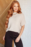 Relaxing Away Dolman Sleeve Knit Top in Taupe - Maple Row Boutique 