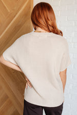 Relaxing Away Dolman Sleeve Knit Top in Taupe - Maple Row Boutique 