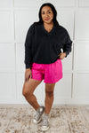 Rep Ready Mineral Wash French Terry Pullover in Black - Maple Row Boutique