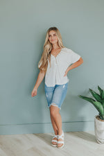 Day By Day V-Neck Tee - Maple Row Boutique 