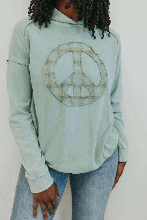 Inner Peace Hooded Sweatshirt - Maple Row Boutique 