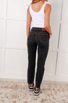 Rita Mid Rise Control Top Slim Jeans - Maple Row Boutique