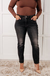 Rita Mid Rise Control Top Slim Jeans - Maple Row Boutique