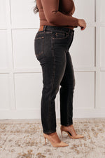 Rita Mid Rise Control Top Slim Jeans - Maple Row Boutique