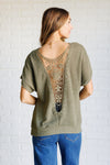 Secret Detail Lace Back Top - Maple Row Boutique